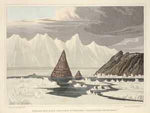 Coburg Bay, Cape Leopold en Princess Charlotte Monument, illustratie uit 